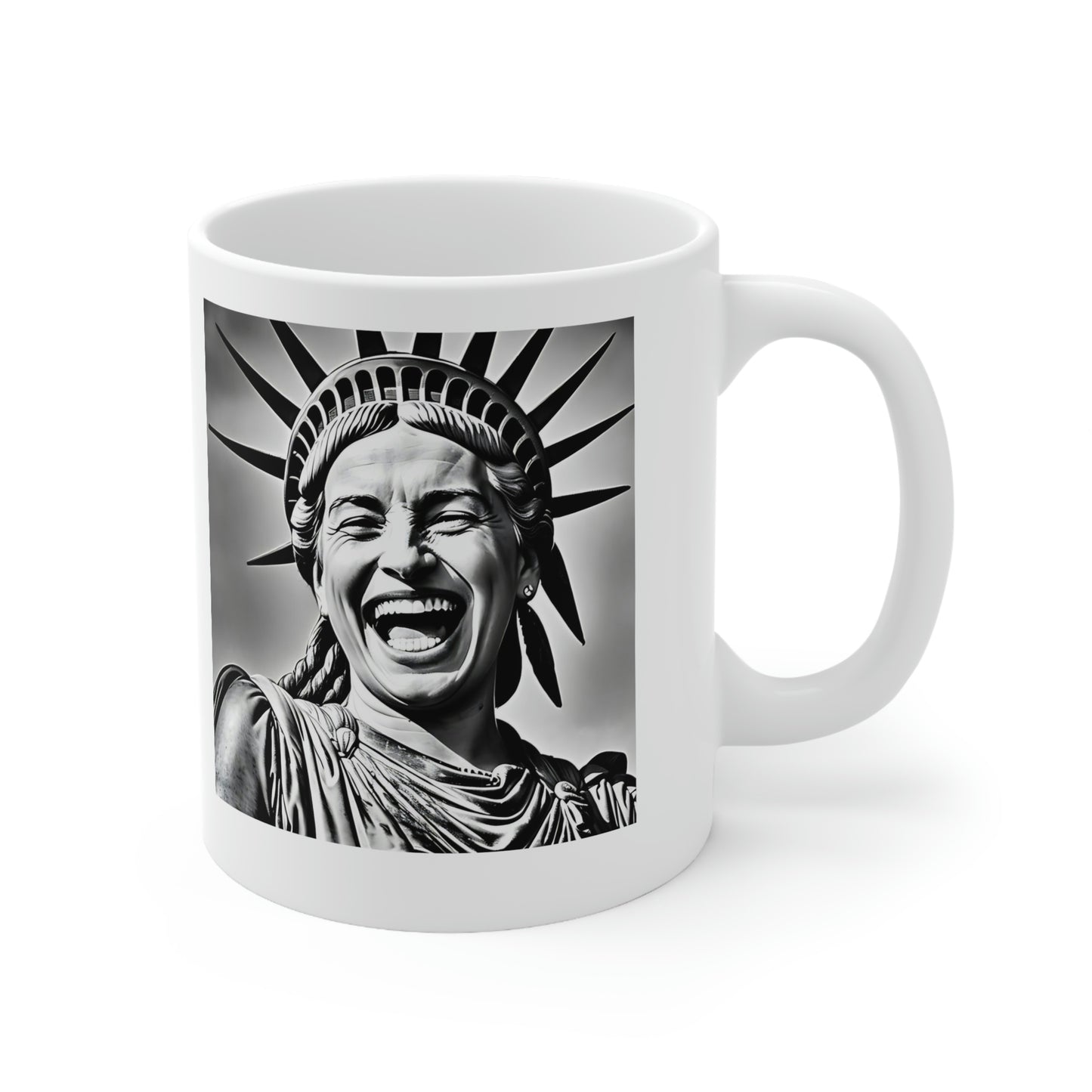 Lady Liberty is Smiling Again! Ceramic Mug - 11 oz.