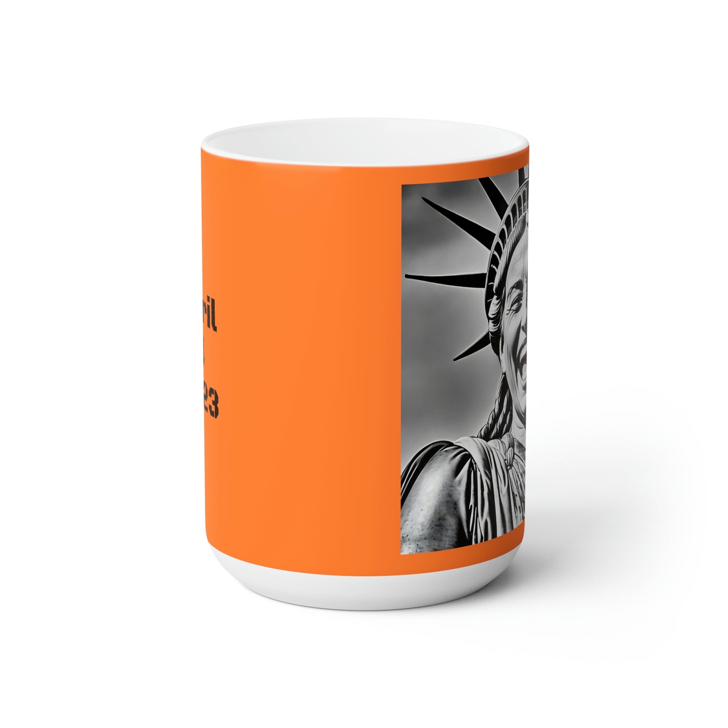 Lady Liberty is Smiling Again!  Ceramic Mug - 15 oz.